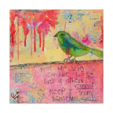 Jennifer Mccully 'Sunshine Bird' Canvas Art,14x14